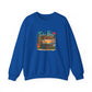 Tiki Bar Crewneck Sweatshirt — Retro Tropical Sunset Design