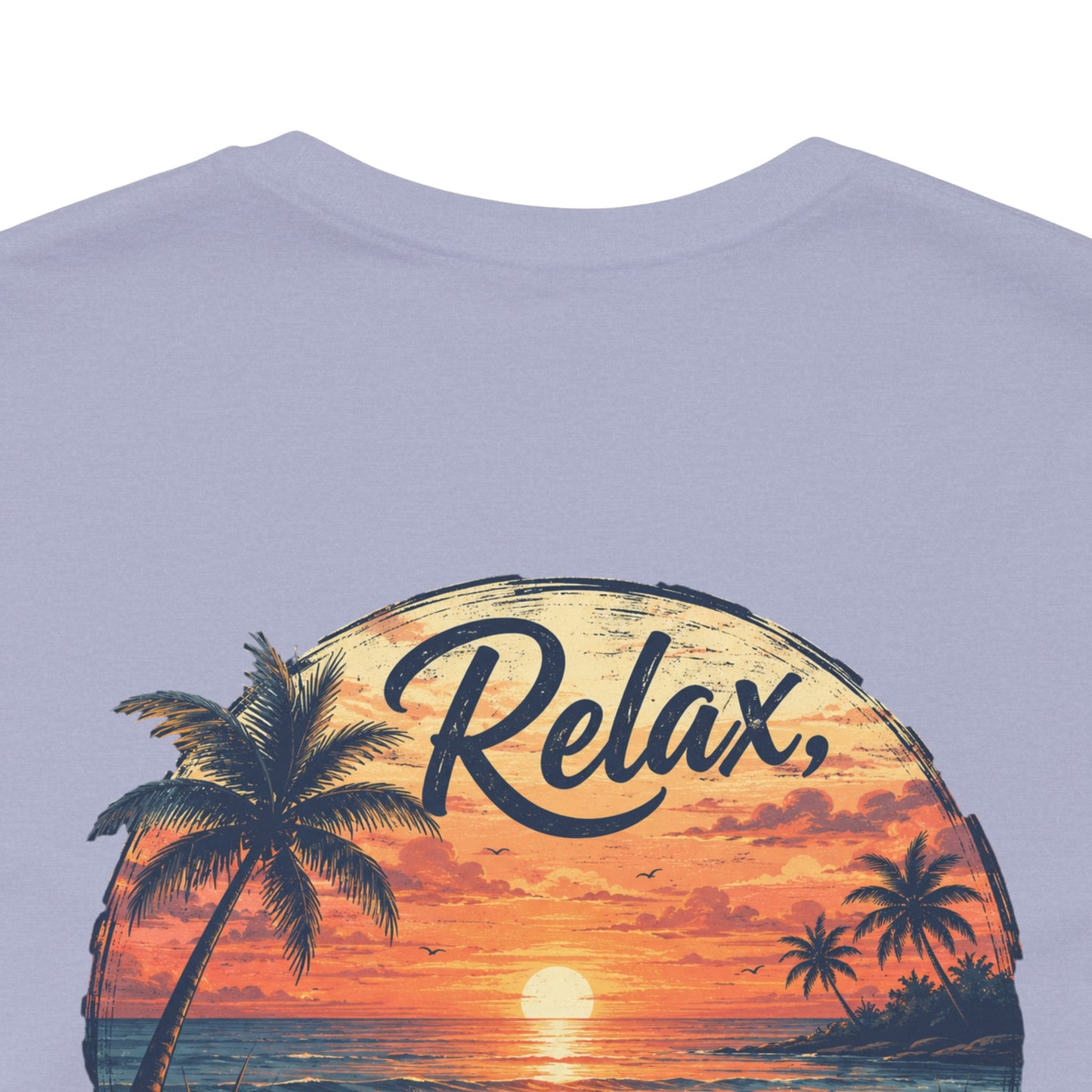 Sunset Beach Tee — "Relax Watch a Sunset" Graphic T-Shirt