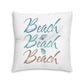 Beach Beach Beach Tufted Floor Pillow, Square