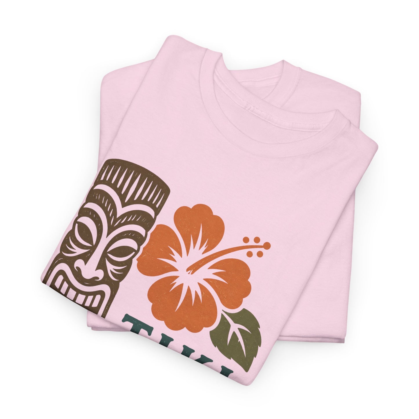 Tiki Vibes Floral Hibiscus Tee