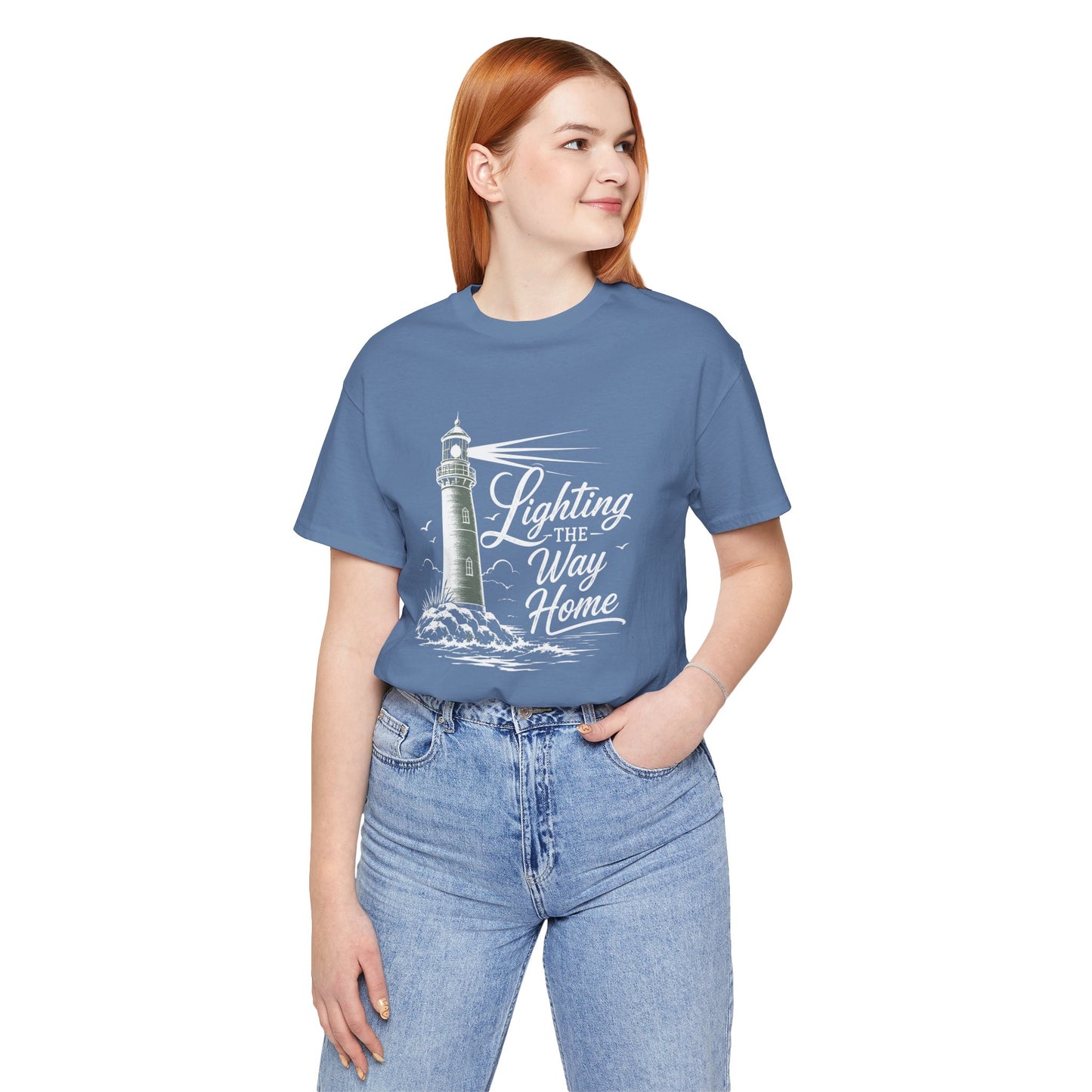 Lighthouse Coastal Tee — Vintage Nautical Lighthouse Graphic Shirt