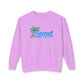 Beach Graphic Crewneck Sweatshirt — Palm Tree Retro Surf Vibe