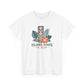 Island State of Mind T-Shirt — Tropical Tiki Tee with Hibiscus & Palm Leaves