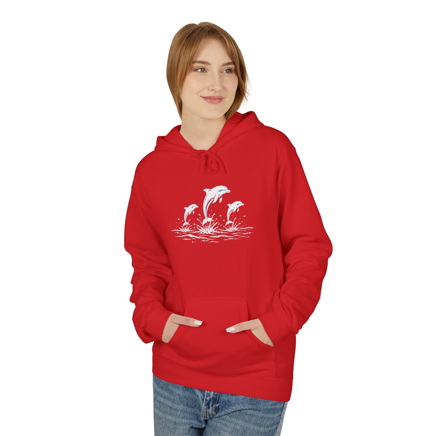 Dolphin Trio Hoodie Graphic Pullover