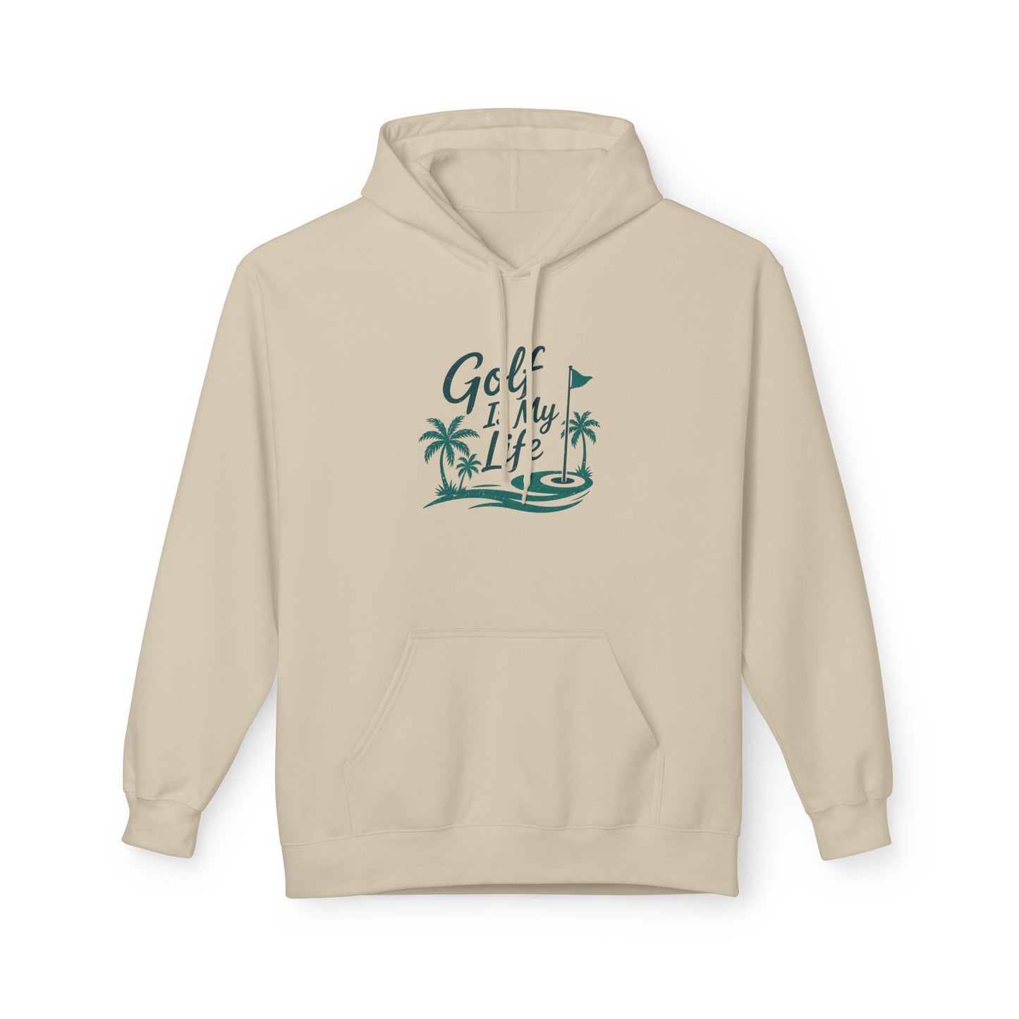 Golf Is My Life Hoodie — Tropical Palm Golf Pullover