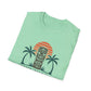 Tiki Vibes Sunset Tee (Palm Trees & Tiki Mask)