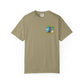 T-Shirt — "Living in Paradise and Loving It" Tropical Parrot Beach Tee