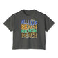Beach Beach Beach Women's Boxy Tee, Summer T-Shirt, Casual Beachwear, - Caribbean Rays