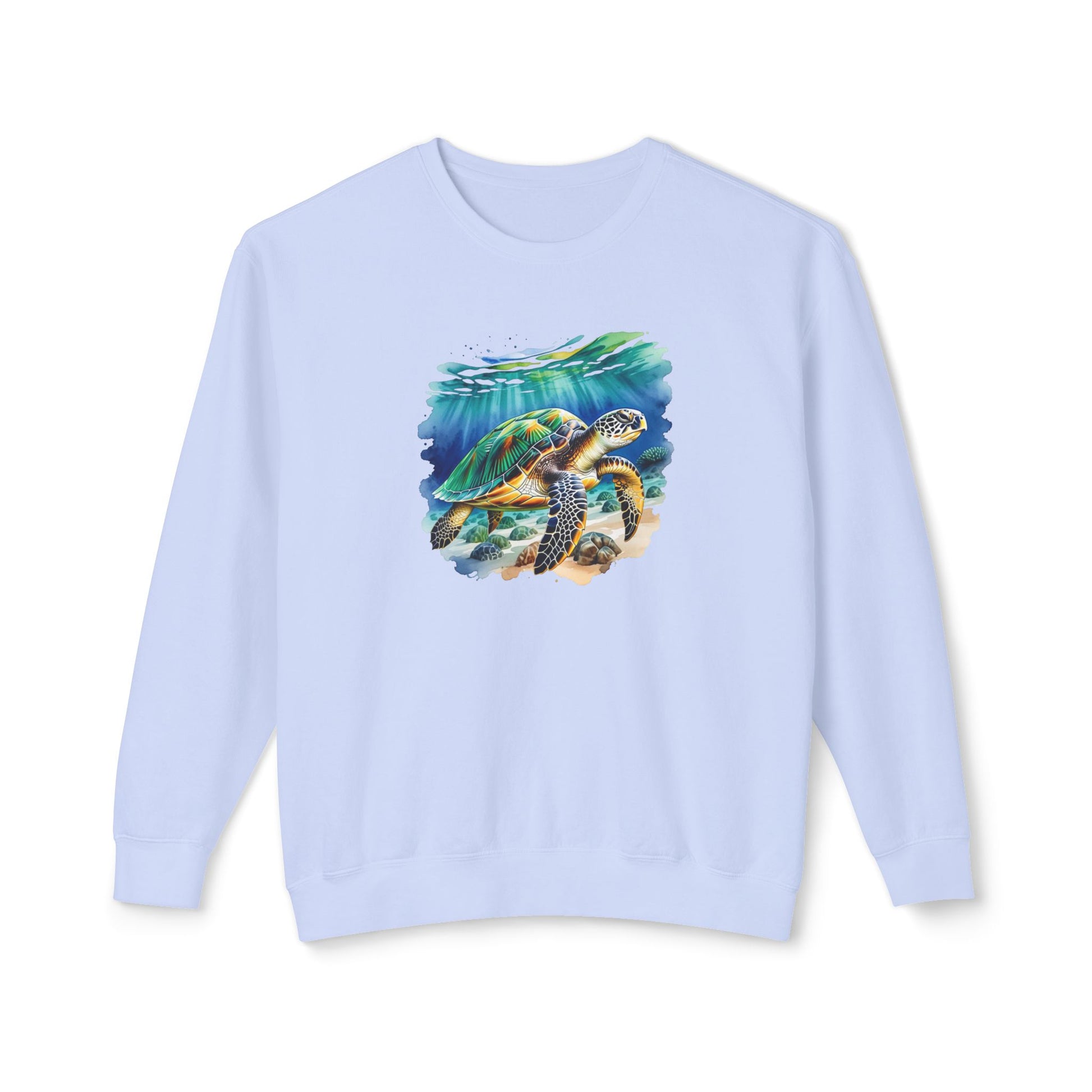 Ocean Turtle Unisex Lightweight Crewneck Sweatshirt at Caribbean Rays