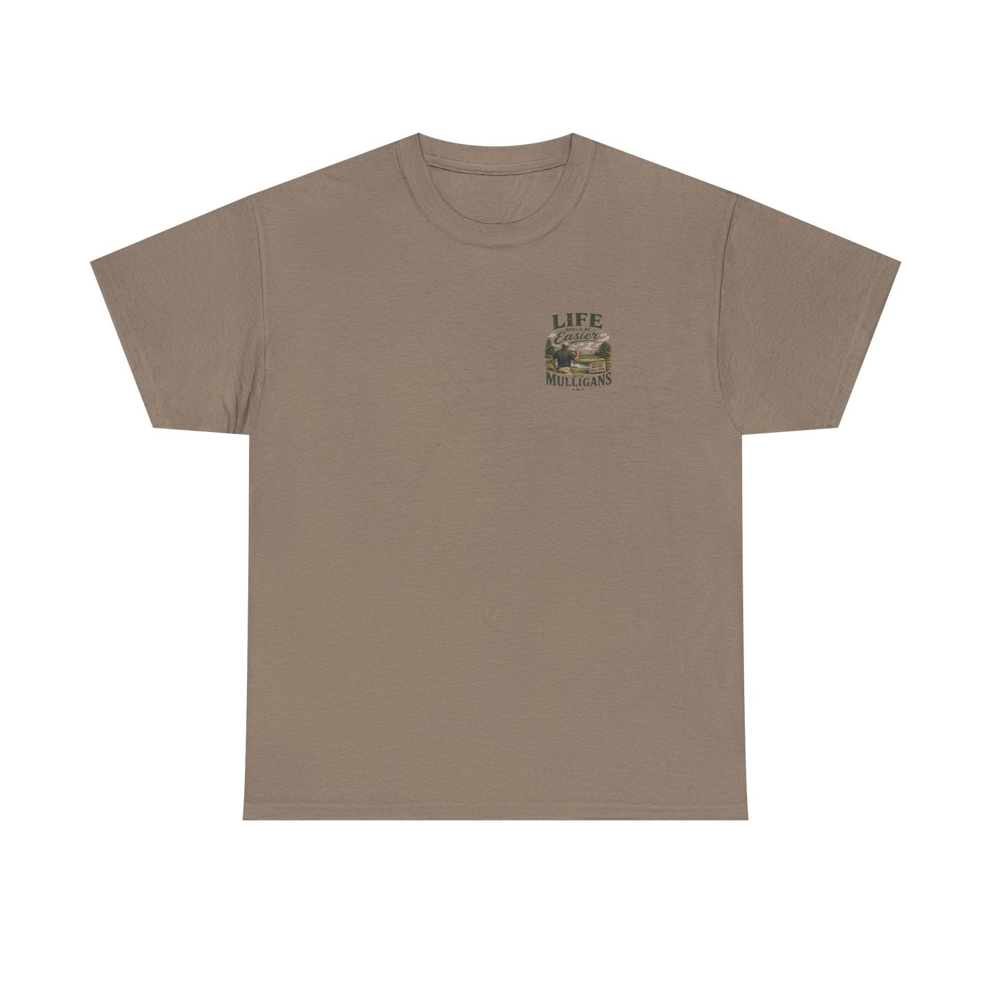 Mulligans Golf T-Shirt — “Life Would Be Easier With Mulligans” Vintage Golf Tee