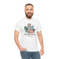 Island State of Mind T-Shirt — Tropical Tiki Tee with Hibiscus & Palm Leaves