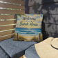 Welcome to Our Beach House Outdoor Pillow — Coastal Decorative Accent for Patio, Porch & Beach Home