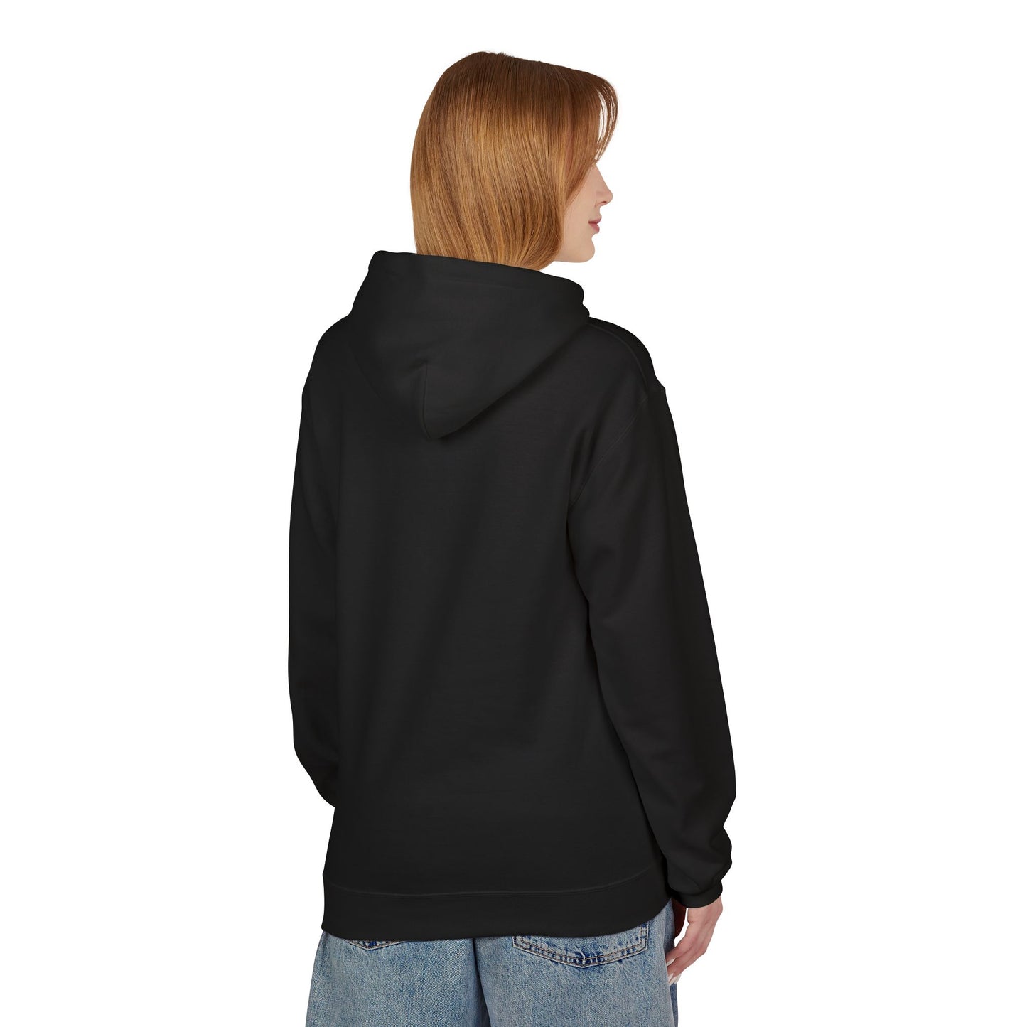 Surf Sketch Hoodie — Minimal Beach Palm Line Art Sweatshirt