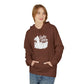 Surf Sketch Hoodie — Minimal Beach Palm Line Art Sweatshirt