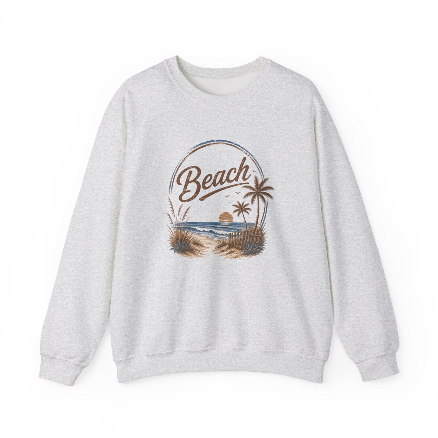 Beach Crewneck Sweatshirt  | Casual Fashion