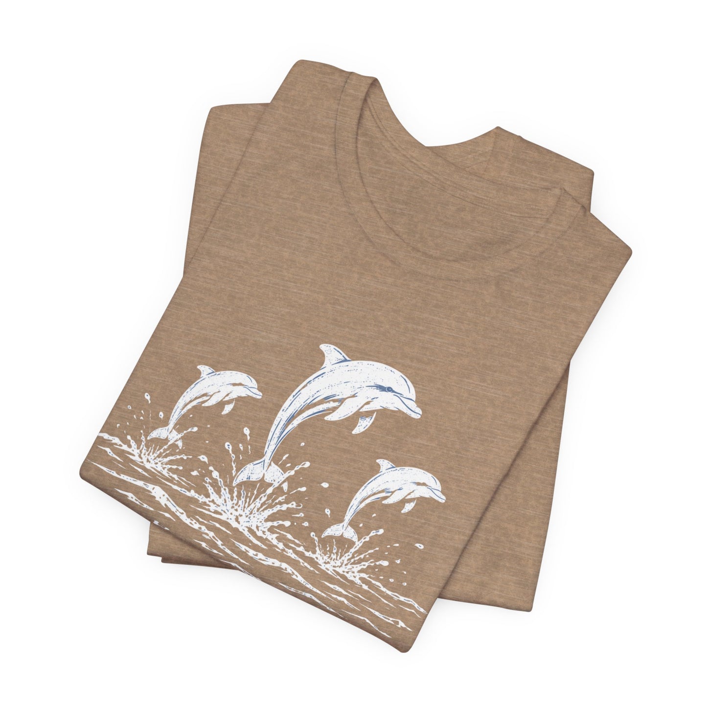 Dolphin Trio Tee — Playful Ocean Graphic T-Shirt