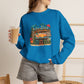 Tiki Bar Crewneck Sweatshirt — Retro Tropical Sunset Design