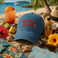 Caribbean Islands Embroidered Denim Hat