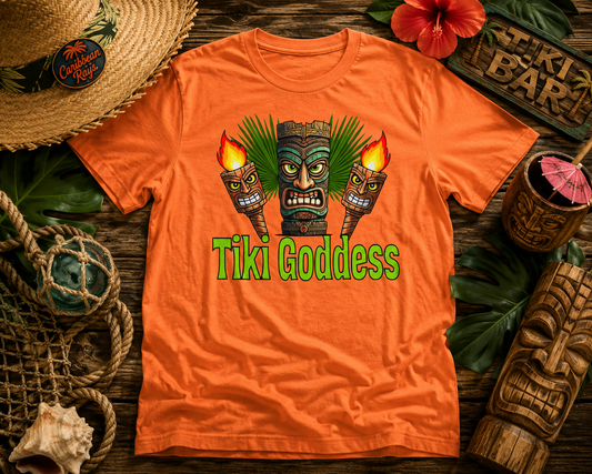 Resort Collection Tiki Goddess Unisex Garment-Dyed T-shirt