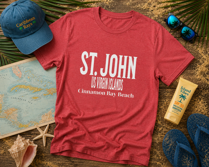 Island Collection St. John Unisex Heavy Cotton Tee
