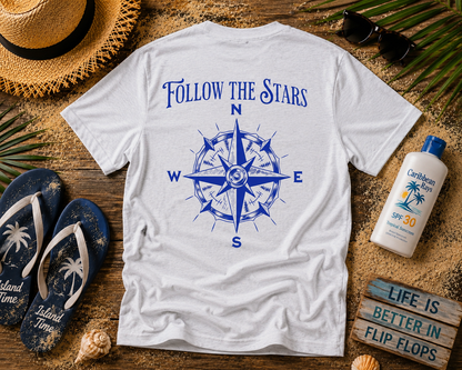 Tiki Beach Collection Follow The Stars Unisex Ultra Cotton Tee