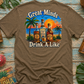 "Great Minds Drink A Like" Tropical Beach Liquor Graphic Tee