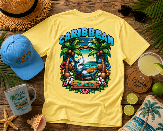 Tiki Beach Collection Caribbean Islands Unisex Ultra Cotton Tee