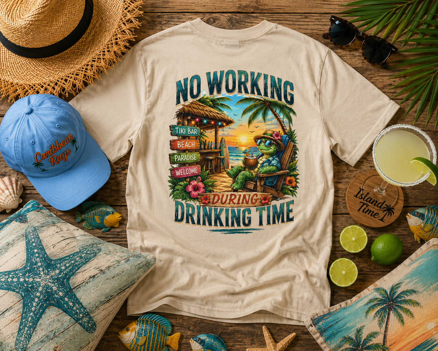 No Working During Drinking Time Unisex Softstyle T-Shirt