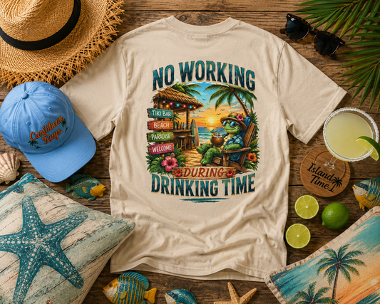 No Working During Drinking Time Unisex Softstyle T-Shirt