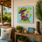 Beach Life in Paradise Aluminum Wall  Print
