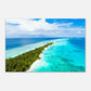  Skinny Island Canvas Wall Print by Caribbean Rays