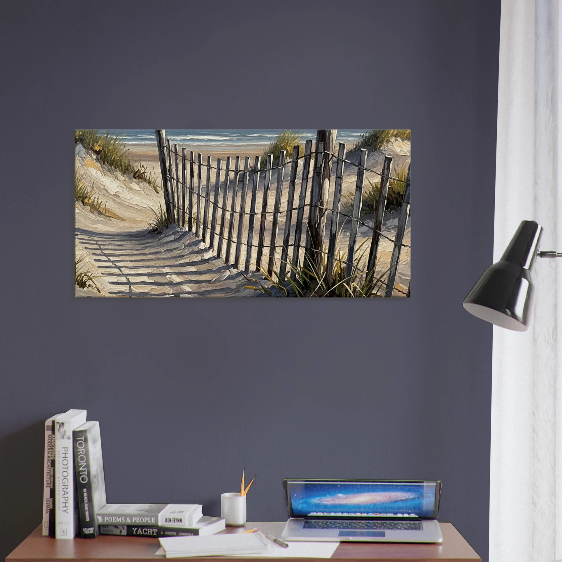  Beach Fence Path Canvas Wall Print - Caribbean Rays 