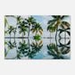 Palm Tree Reflections Canvas Wall Print by Caribbean Rays
