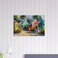 Caribbean Cabanas Canvas Wall Print by - Caribbean Rays  