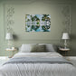 Palm Tree Reflections Canvas Wall Print on Caribbean Rays