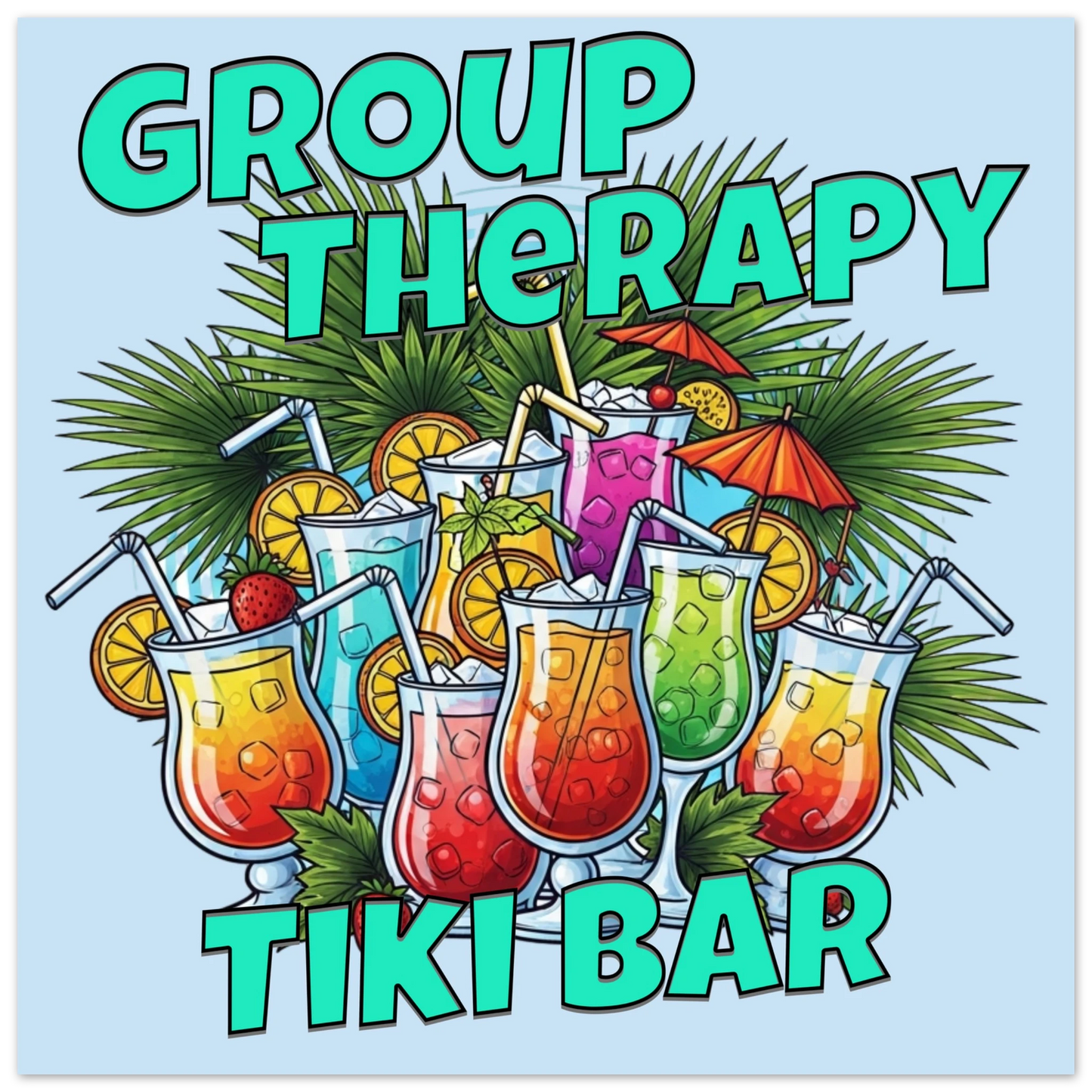 Group Therapy Aluminum Wall Print at Caribbean Rays