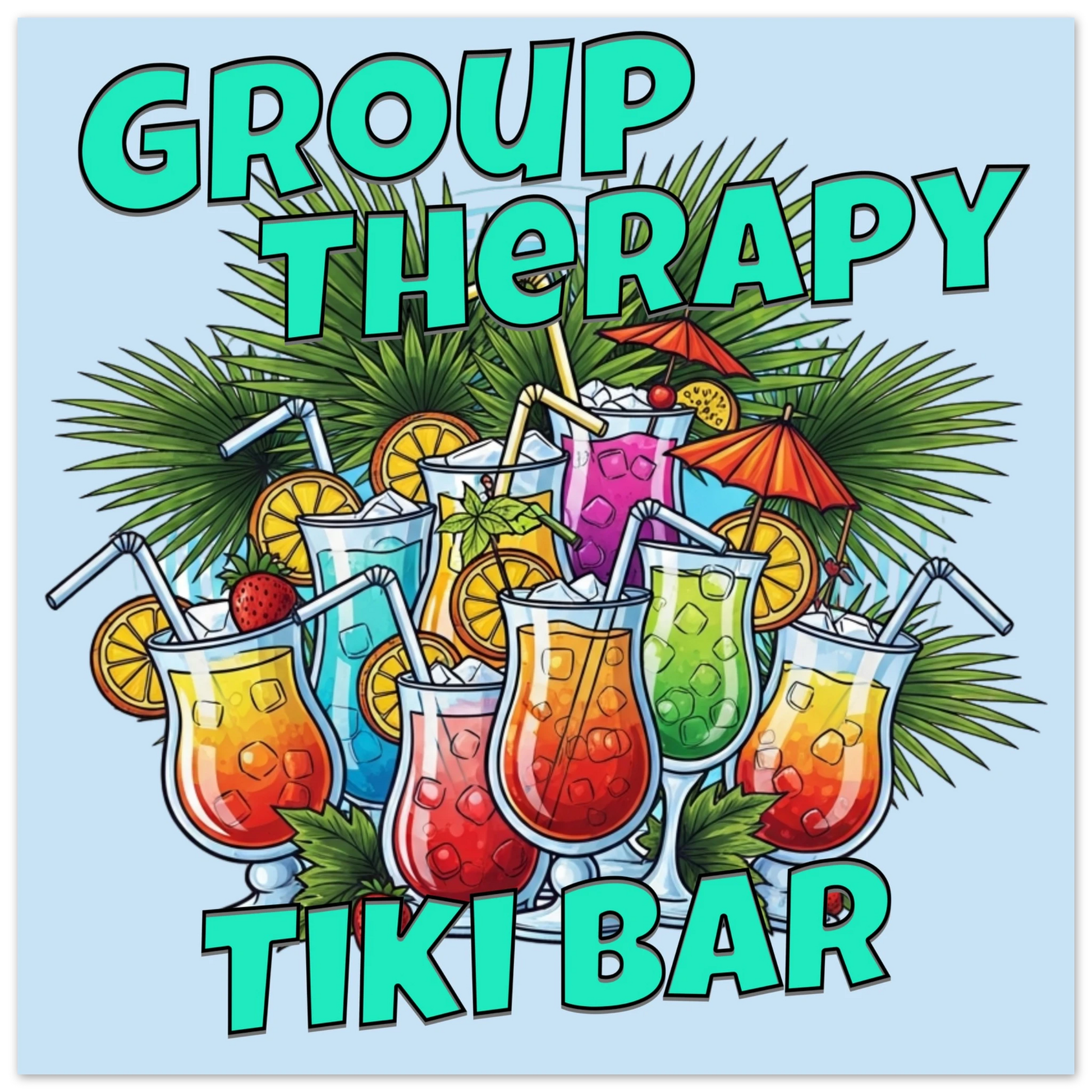 Group Therapy Aluminum Wall Print at Caribbean Rays