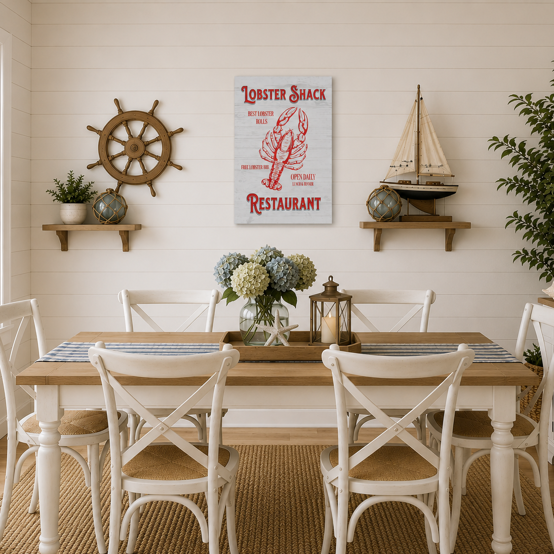 Lobster Shack Restaurant Canvas Wall Print