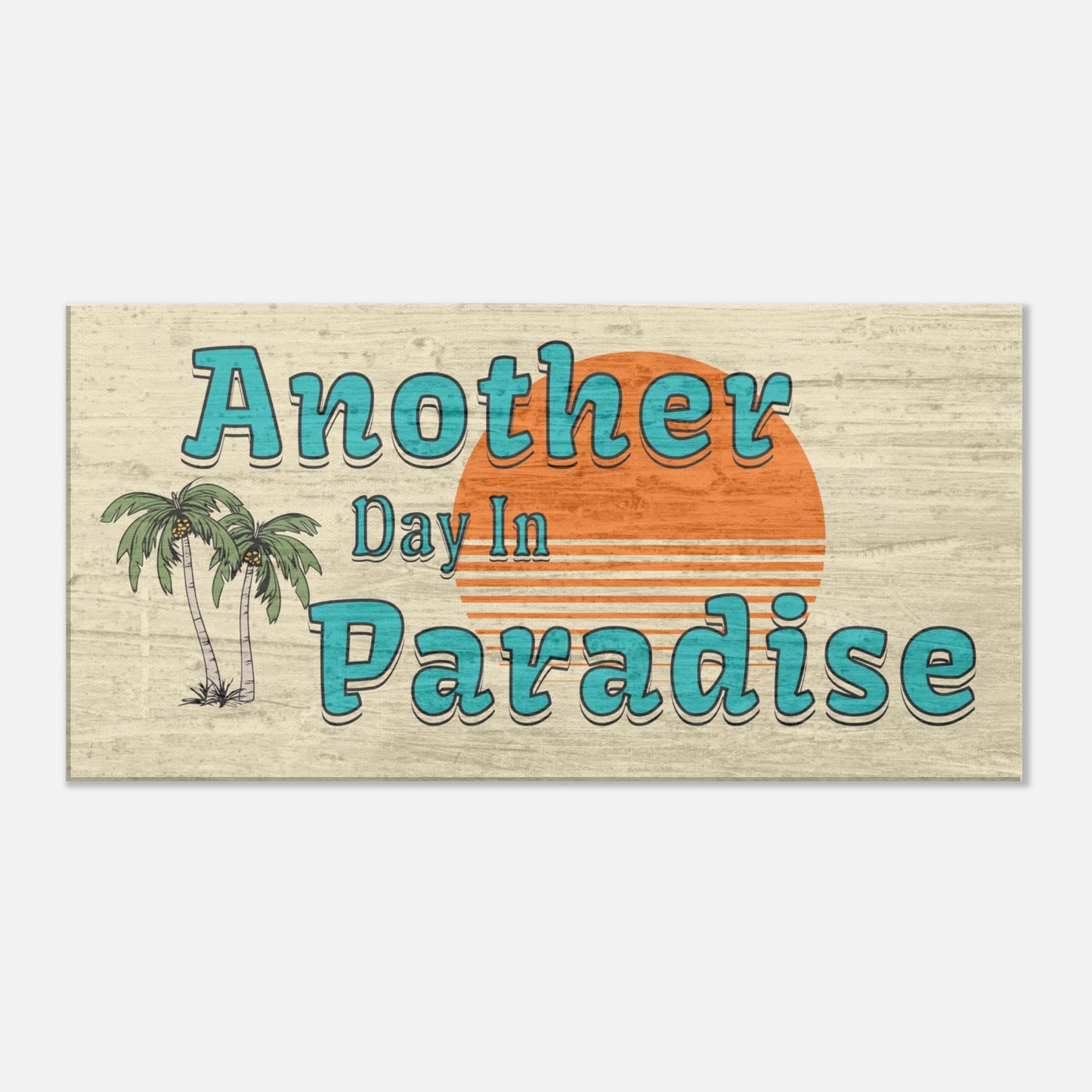 Another Day in Paradise Large Canvas Wall Print by Caribbean Rays