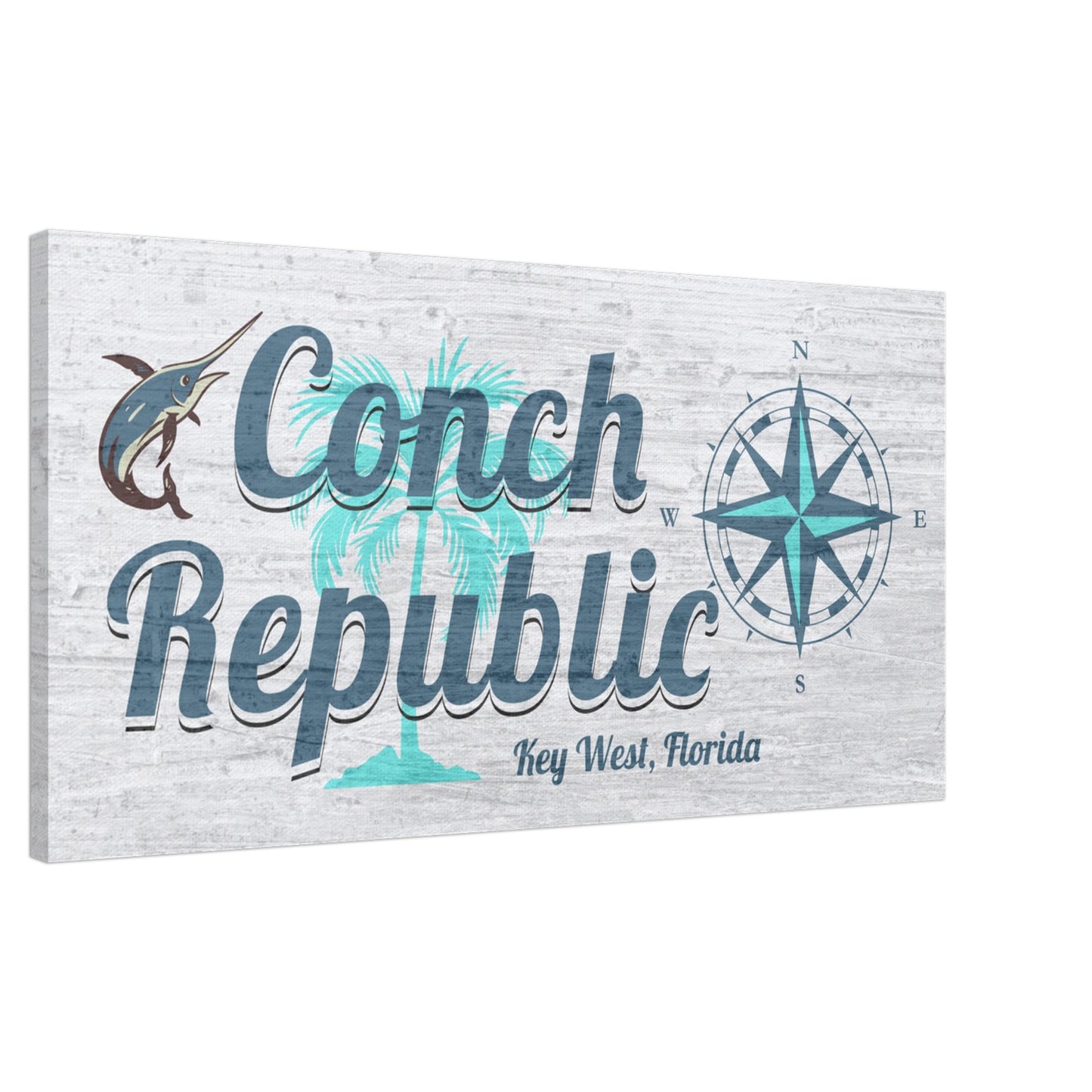 Conch Republic Canvas Wall Print