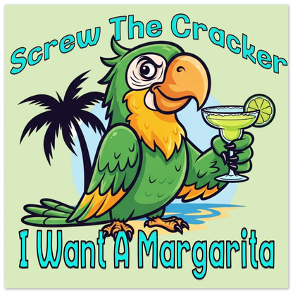 Screw the Cracker Aluminum Wall Print at Caribbean Rays 