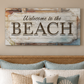 Welcome to the Beach Sign Canvas Wall Print
