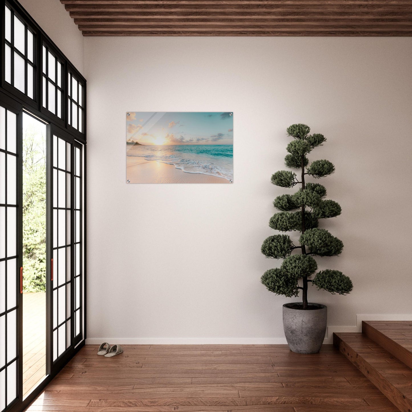  Island Bliss Acrylic Wall Print on Caribbean Rays