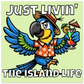 Just Livin' the Island Life Aluminum Wall Print at Caribbean Rays  