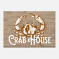 Crab House Large Brown Canvas Wall Print at Caribbean Rays