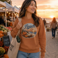 Beach Life Fall Pumpkin Lightweight Crewneck Sweatshirt