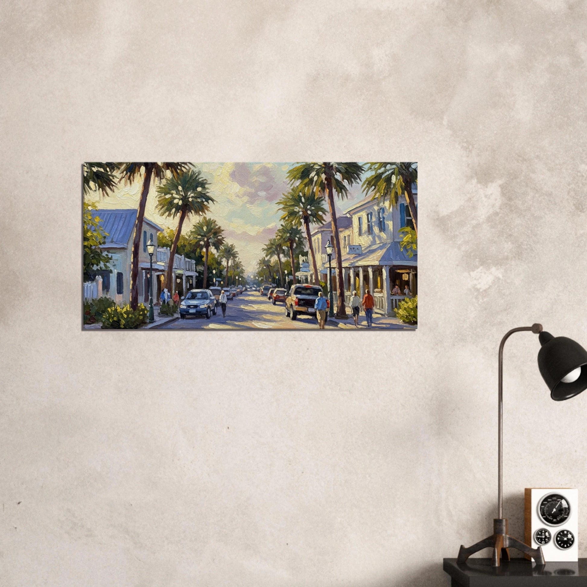 Coastal Town Canvas Wall Print - Caribbean Rays