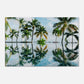 Palm Tree Reflections Canvas Wall Print by Caribbean Rays
