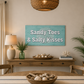 Sandy Toes Large Canvas Wall Print
