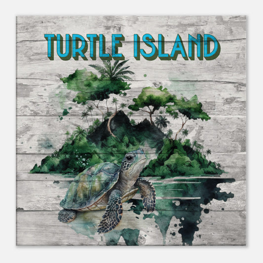 Turtle Island Canvas Wall Print at Caribbean Rays
